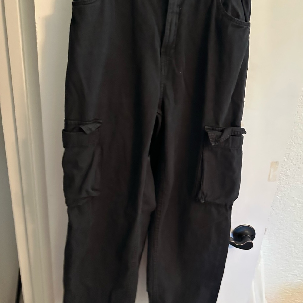 Black Cargo Pants - Picture 2 of 9